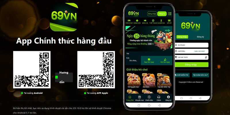 Hướng dẫn download app 69VN trên hệ điều hành Android